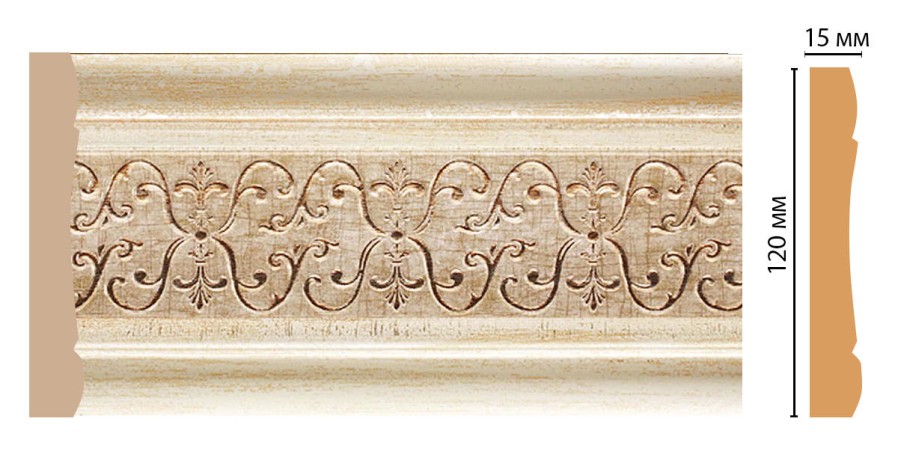 Молдинг DECOMASTER 162-281 (120*15*2400мм)