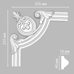Угол DECOMASTER 97010-5 (255*255*18мм)